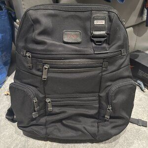 PRE-OWNED TUMI ALPHA BRAVO KNOX BACKPACK BLACK